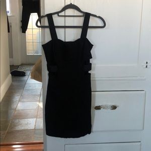 H&M black body con dress